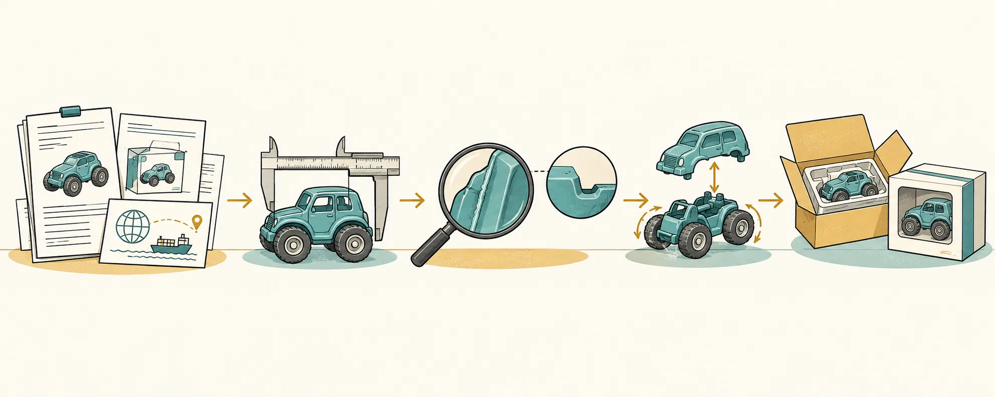 Diagram: Write a toy RFQ that keeps product, packaging and destination assumptions visibl
