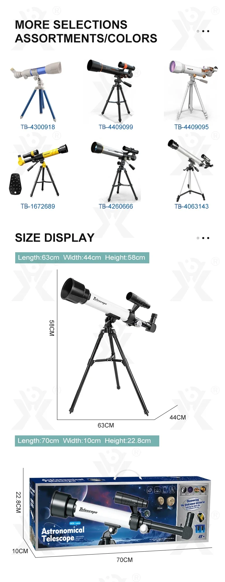 Astronomical Telescope Toys (TB-4241903) — illustrated product details, panel 6