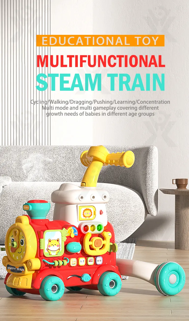 Baby Walkers,Steam Train Shape (TB-4900002) — illustrated product details, panel 1