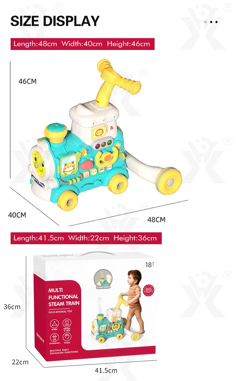 Baby Walkers,Steam Train Shape (TB-4900002) — illustrated product details, panel 8