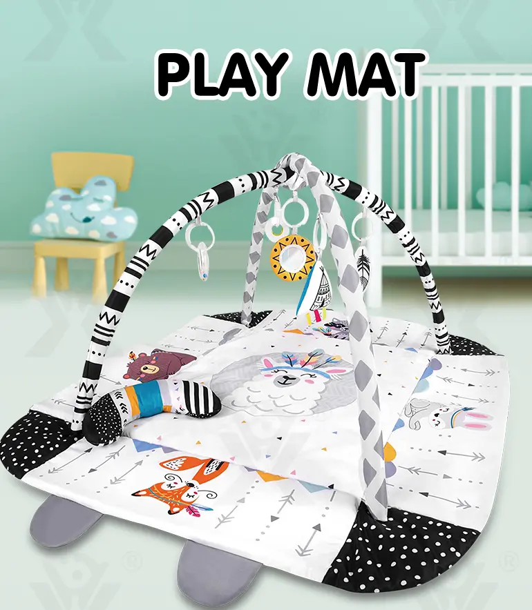 Baby Play Mats for Tummy Time, Crawling & Sensory Learning (TB-4092323) — illustrated product details, panel 1