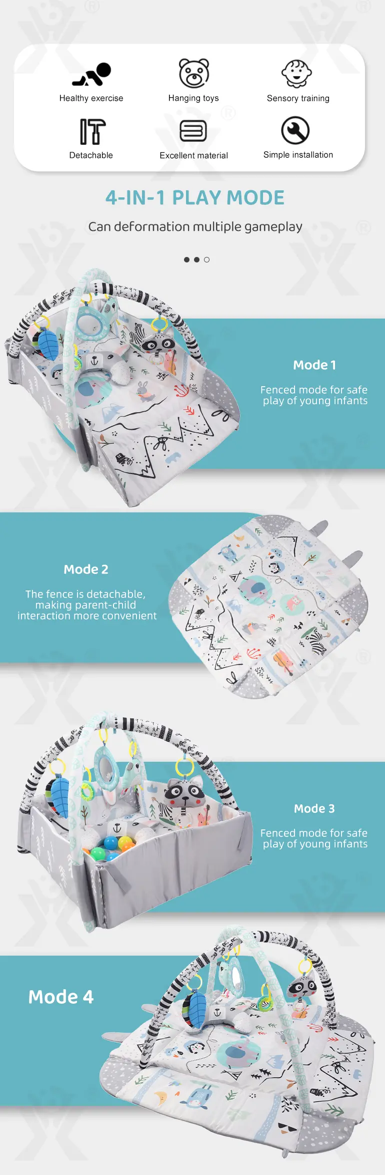 Baby Playmats for Sensory Development and Safe Playtime (TB-3922820) — illustrated product details, panel 2