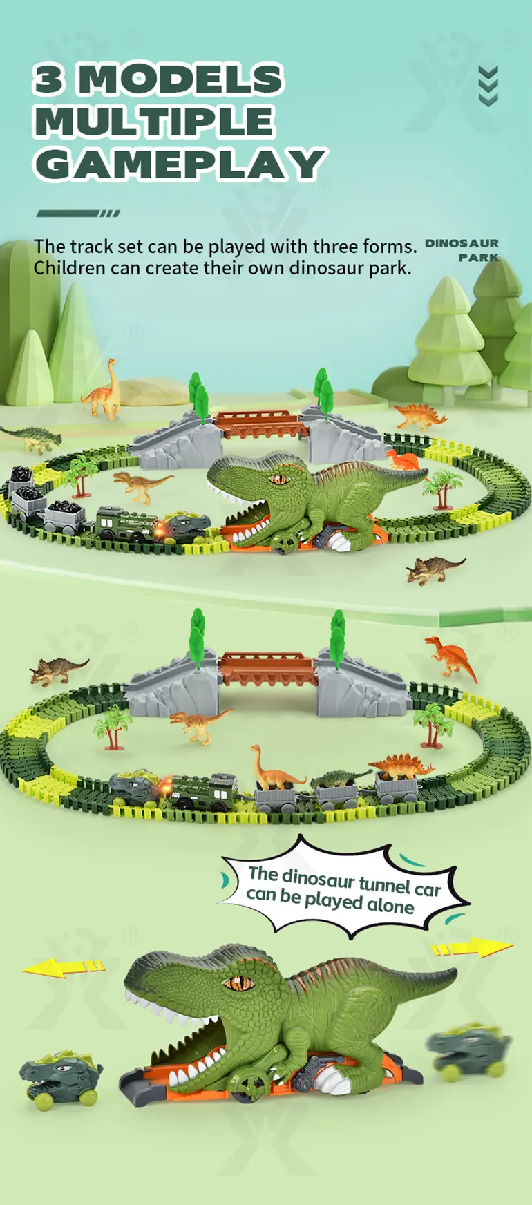 Dinosaur Themed Track Toy Sets (TB-4057477) — illustrated product details, panel 4