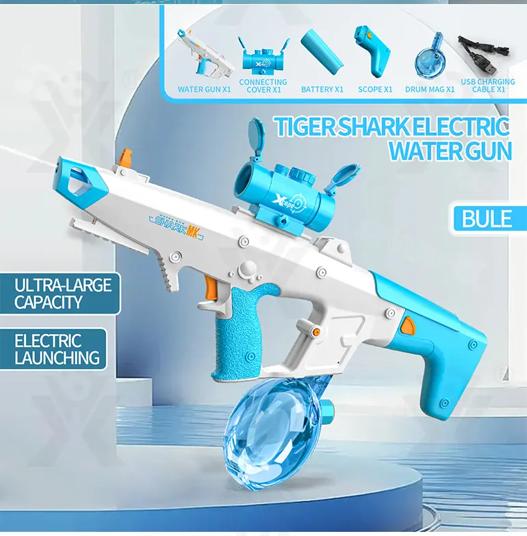 Water Guns​, Bulk Kids Water Gun Toys for Sale, with Electric Automatic Continuous Shooting System (TB-4485085) — illustrated product details, panel 5