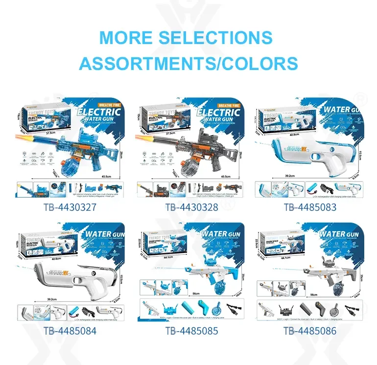 Water Guns​, Bulk Kids Water Gun Toys for Sale, with Electric Automatic Continuous Shooting System (TB-4485085) — illustrated product details, panel 6