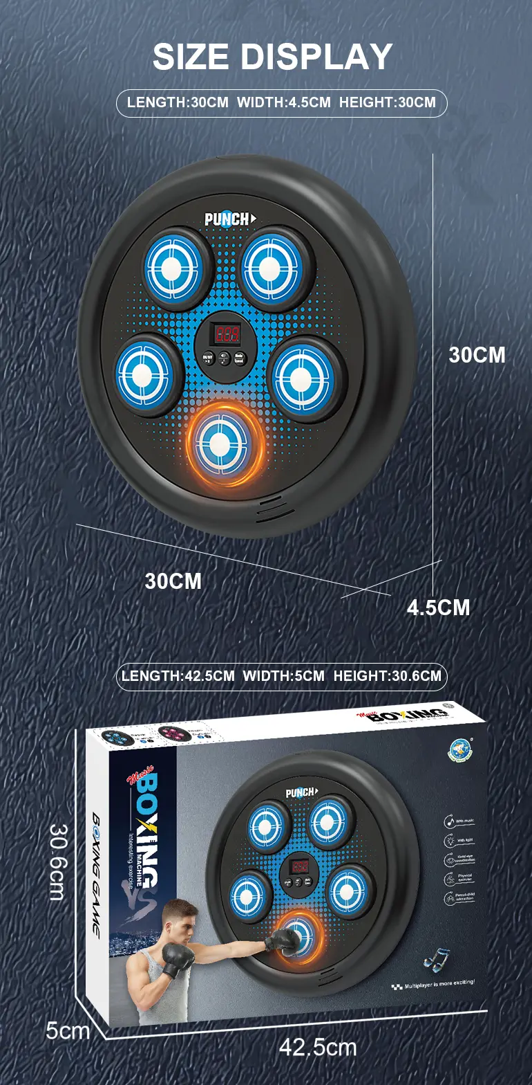 Electronic Boxing Board Toys, Boxing Toys for 8 Year Olds and Up (TB-4862798) — illustrated product details, panel 10