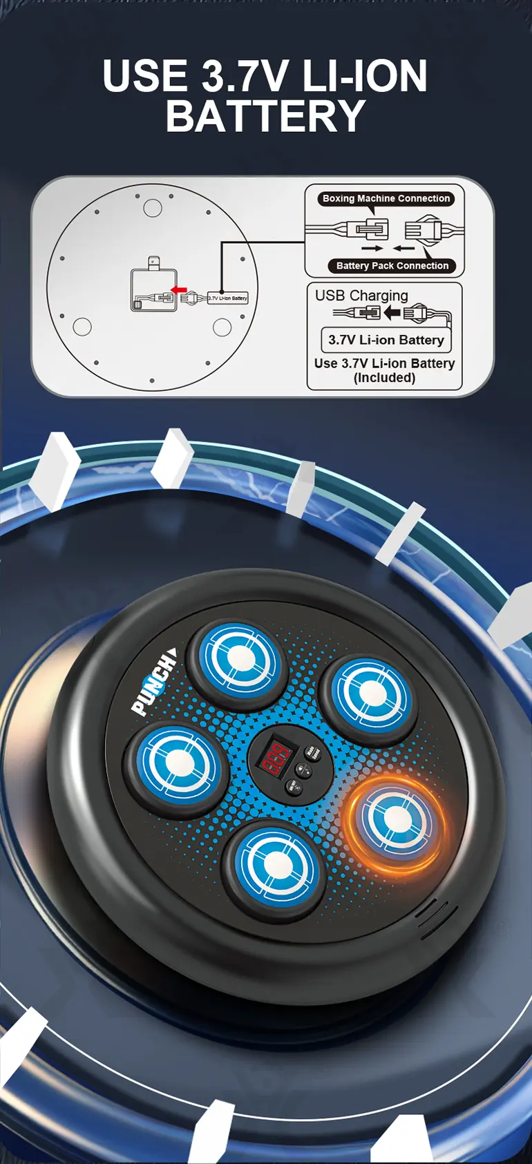 Electronic Boxing Board Toys, Boxing Toys for 8 Year Olds and Up (TB-4862798) — illustrated product details, panel 8