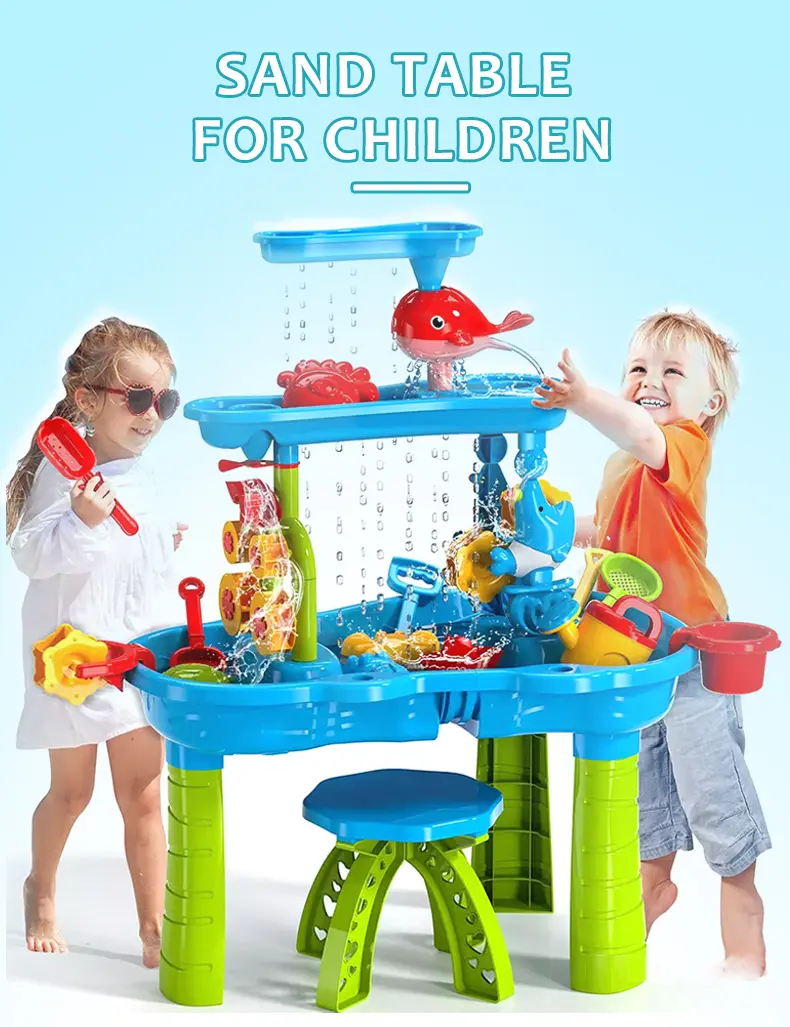 Kids Beach Water Play Table Toys (TB-4043983) — illustrated product details, panel 1