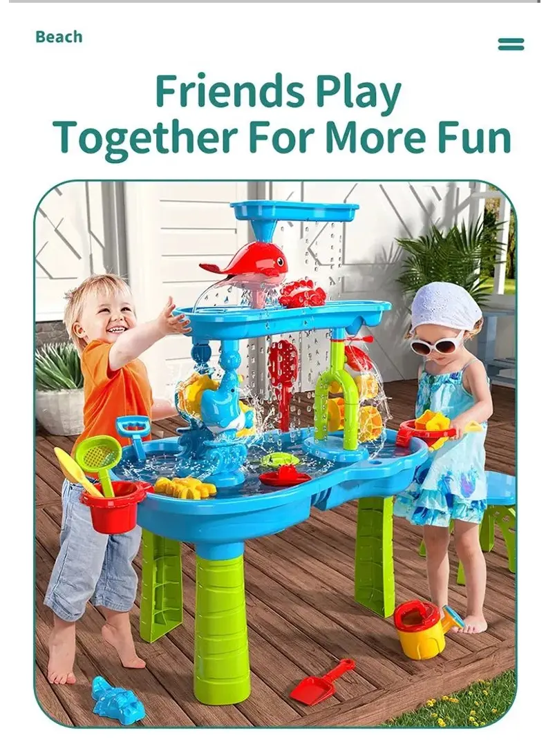 Kids Beach Water Play Table Toys (TB-4043983) — illustrated product details, panel 3