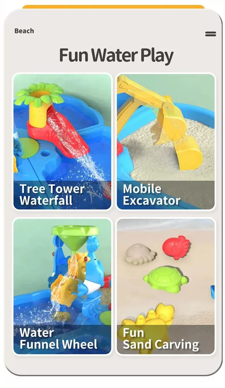 Kids Beach Water Play Table Toys (TB-4043983) — illustrated product details, panel 7