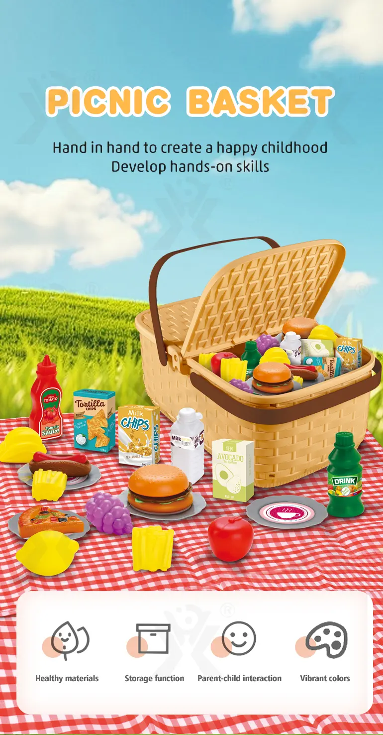 Picnic Pretend Play Toy Sets for Kid (TB-4533847) — illustrated product details, panel 1