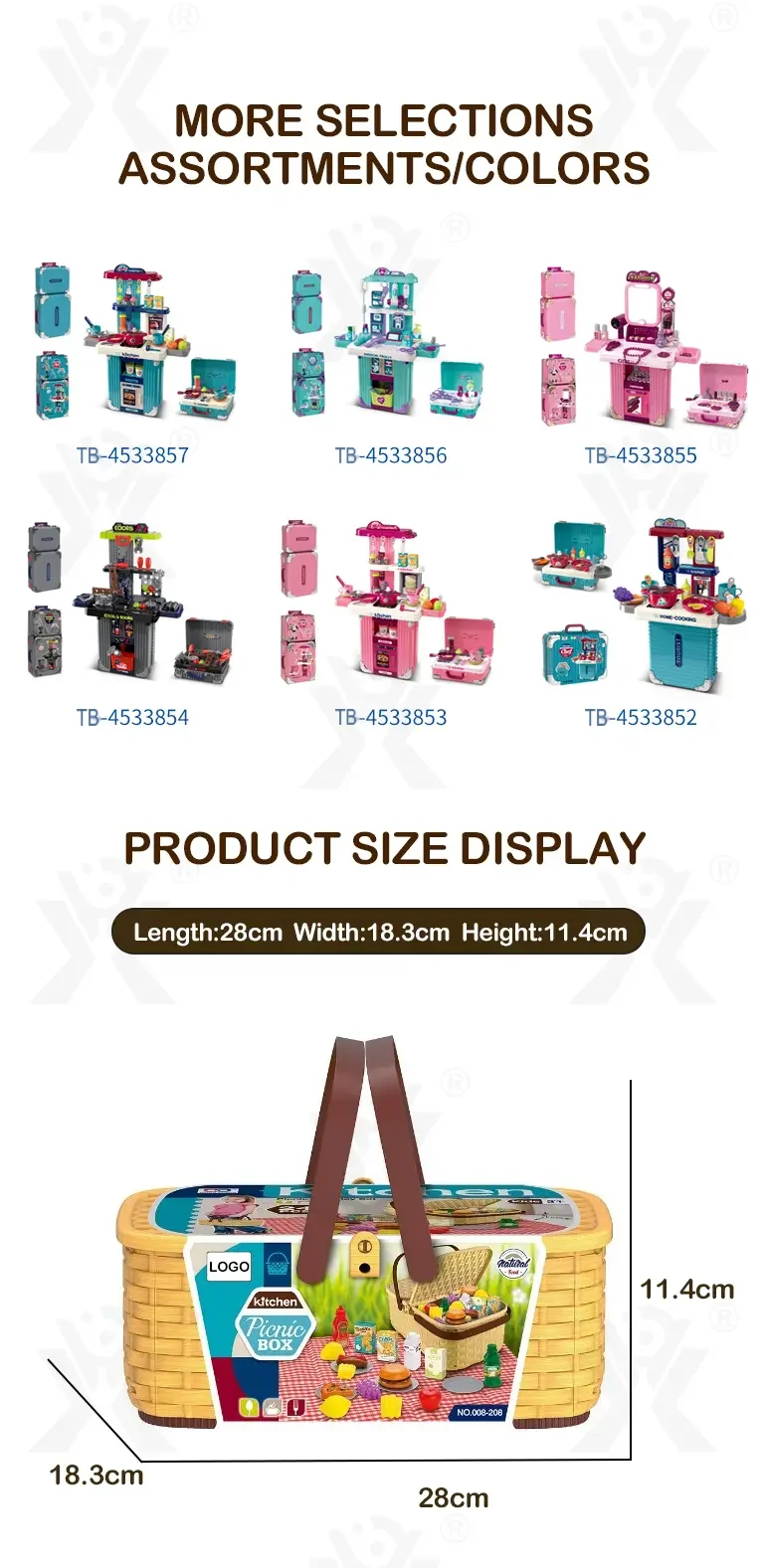 Picnic Pretend Play Toy Sets for Kid (TB-4533847) — illustrated product details, panel 6