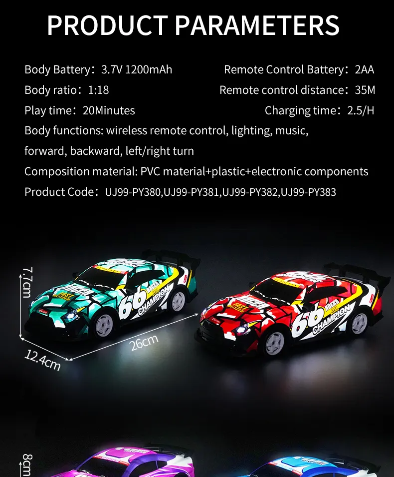 Remote Control Cars for Kids and Collectors (TB-4421087) — illustrated product details, panel 12