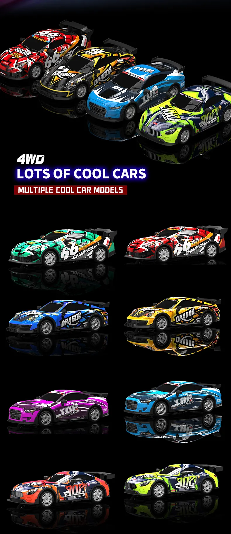 Remote Control Cars for Kids and Collectors (TB-4421087) — illustrated product details, panel 2