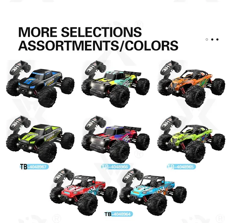 High-Speed RC Cars, 36km/h, 1:16 Simulation Car Body, Six Colors Available (TB-4048964) — illustrated product details, panel 11