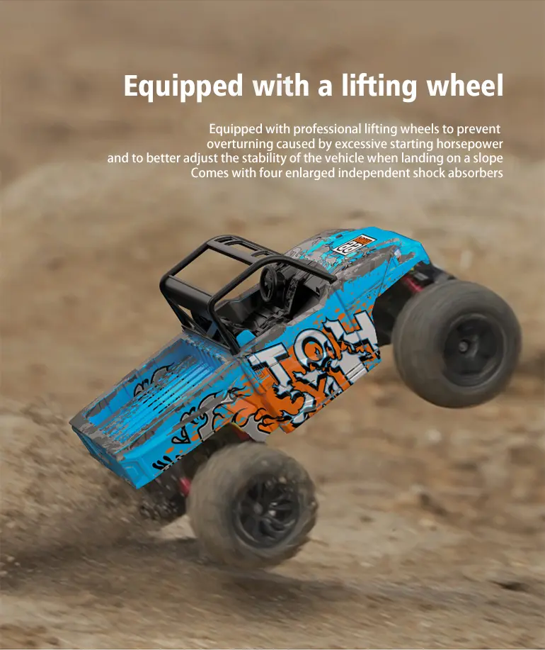 High-Speed RC Cars, 36km/h, 1:16 Simulation Car Body, Six Colors Available (TB-4048964) — illustrated product details, panel 8