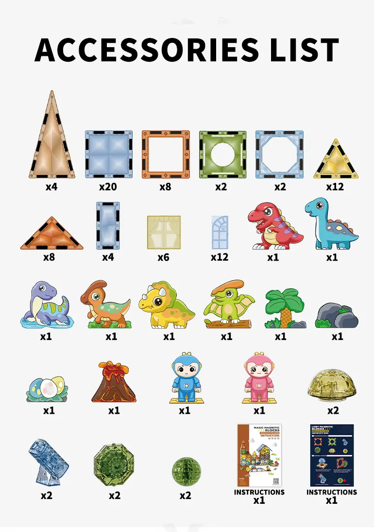 Shiny Magnetic Building Blocks (TB-4863236) — illustrated product details, panel 10