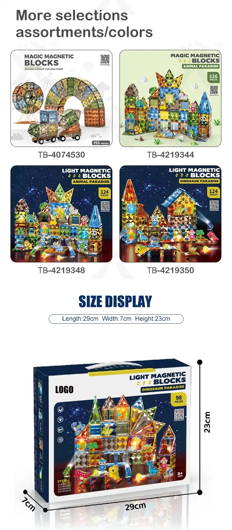 Shiny Magnetic Building Blocks (TB-4863236) — illustrated product details, panel 11