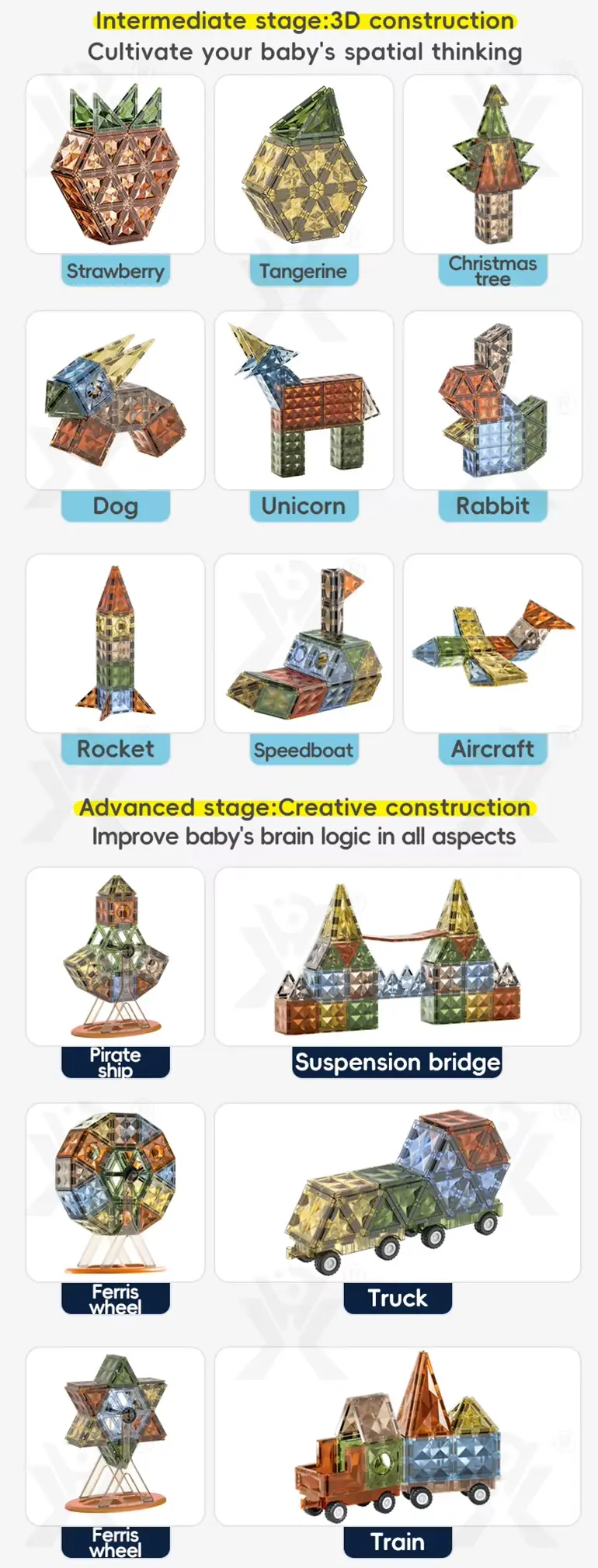 Shiny Magnetic Building Blocks (TB-4863236) — illustrated product details, panel 9
