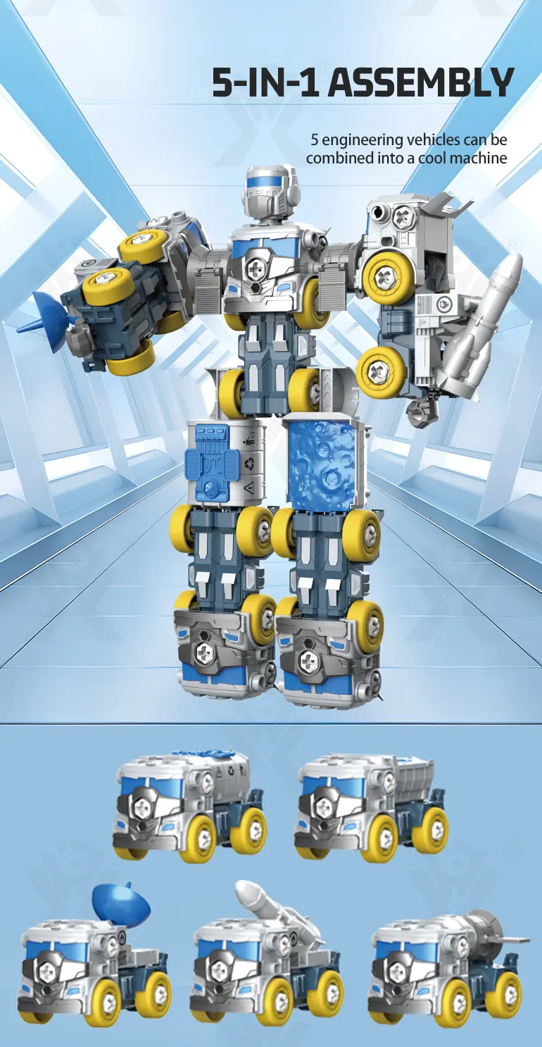 5-in-1 Transforming Construction Robot Toy Set for Kids (TB-4469642) — illustrated product details, panel 5