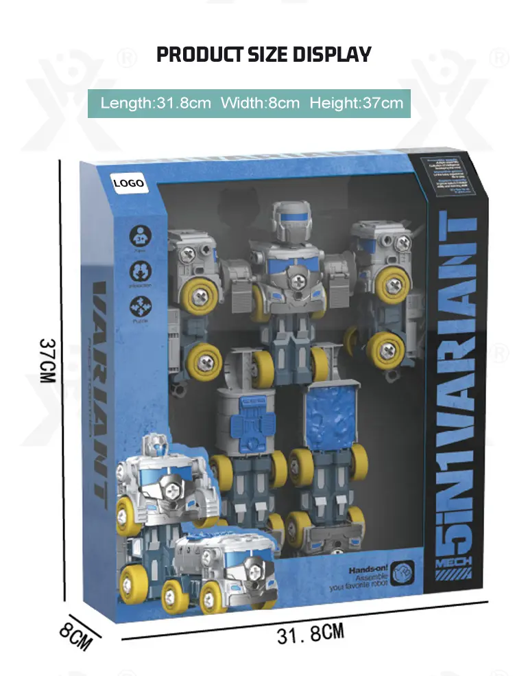 5-in-1 Transforming Construction Robot Toy Set for Kids (TB-4469642) — illustrated product details, panel 8