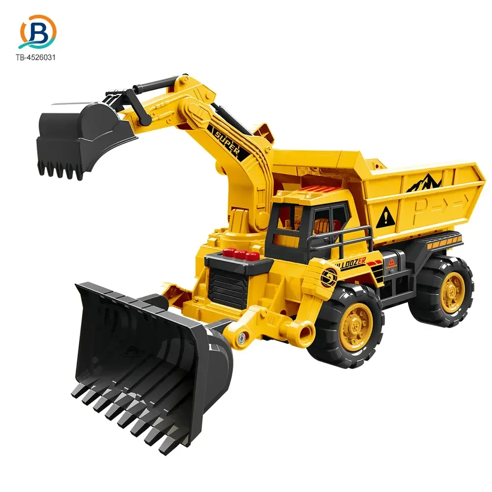 Construction Vehicle Toy Set, Includes a Toy Cars and a Modular Track Component (TB-4526031) — product photograph 2