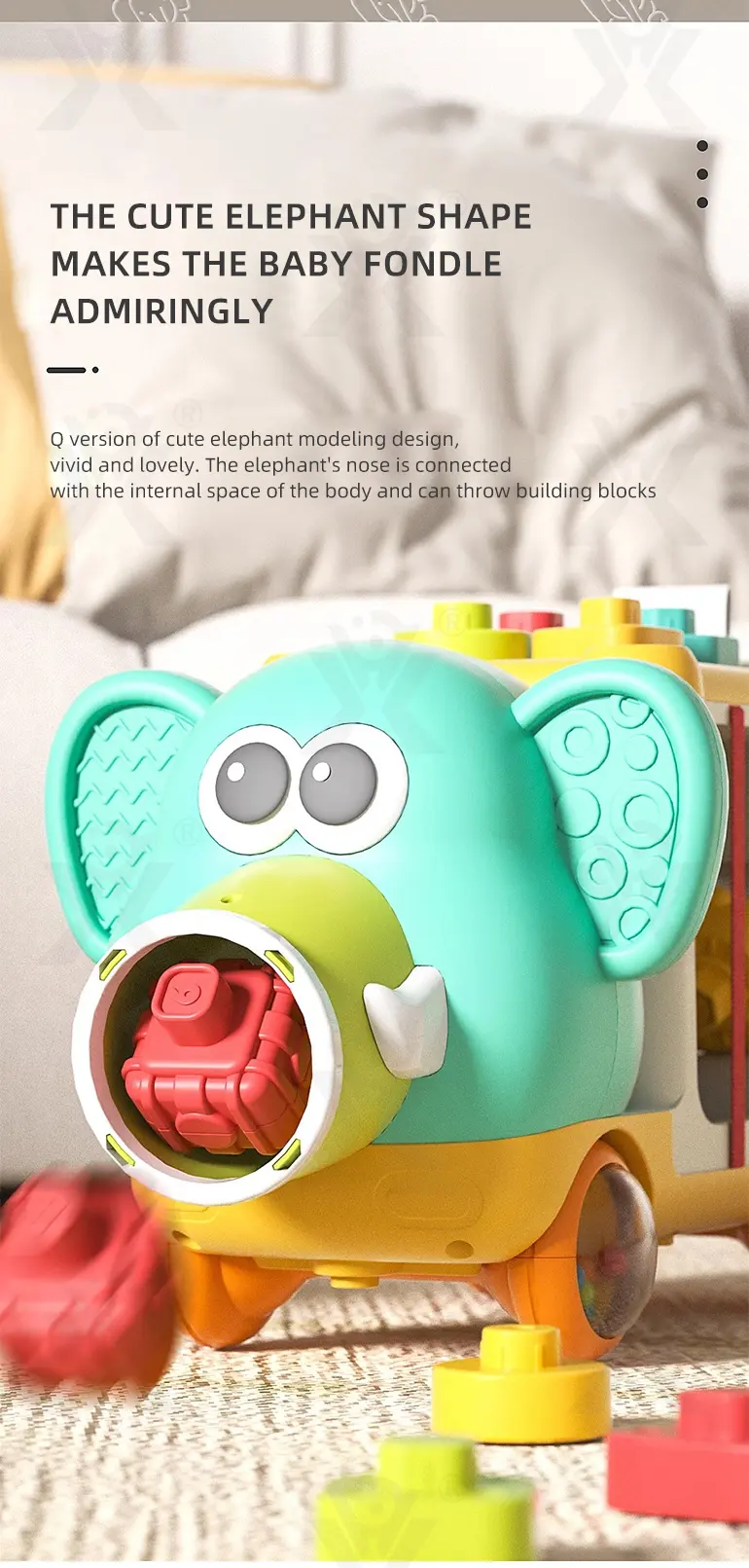Educational Toys, Elephant Stacking Toys, Interesting Building Blocks (TB-4894355) — illustrated product details, panel 3