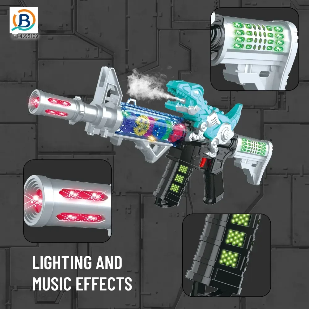 Dinosaur Electric Toy Guns with LED Lights, Sounds & Spray (TB-4395199) — product photograph 6
