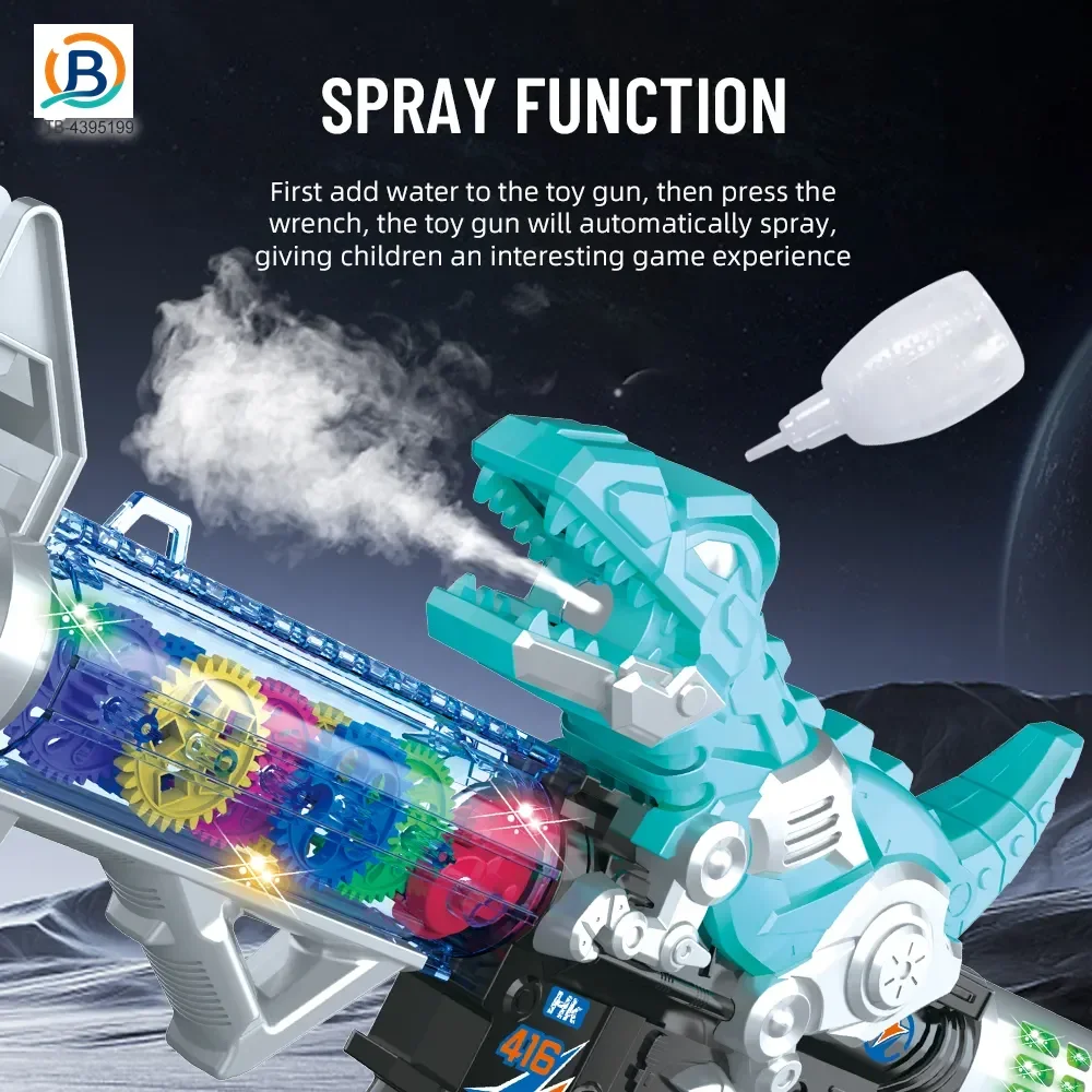 Dinosaur Electric Toy Guns with LED Lights, Sounds & Spray (TB-4395199) — product photograph 7
