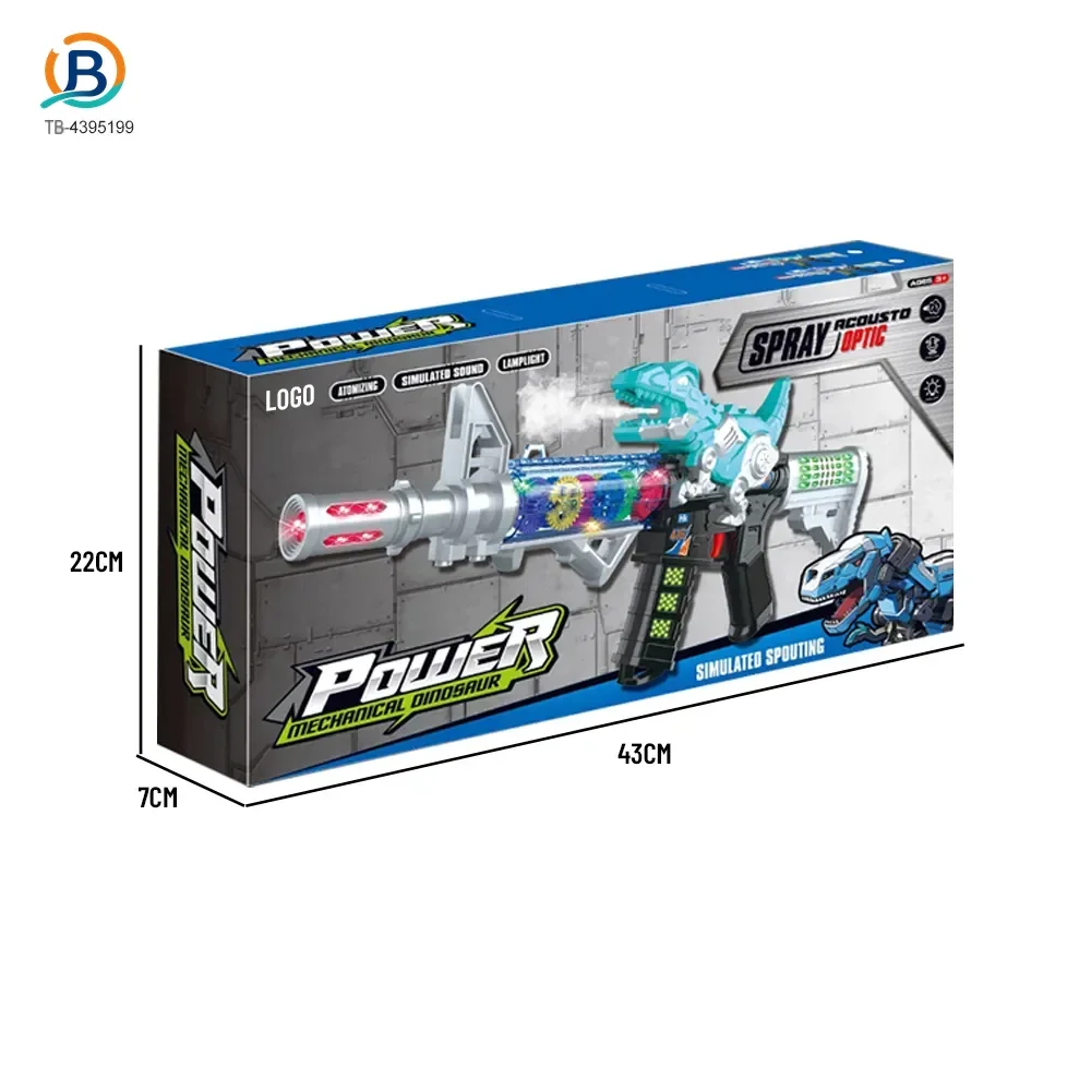 Dinosaur Electric Toy Guns with LED Lights, Sounds & Spray (TB-4395199) — product photograph 3