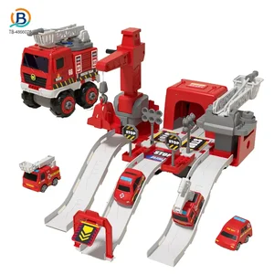 Wholesale Fire Truck Toy Sets, With Deformable Track, Support OEM/ODM
