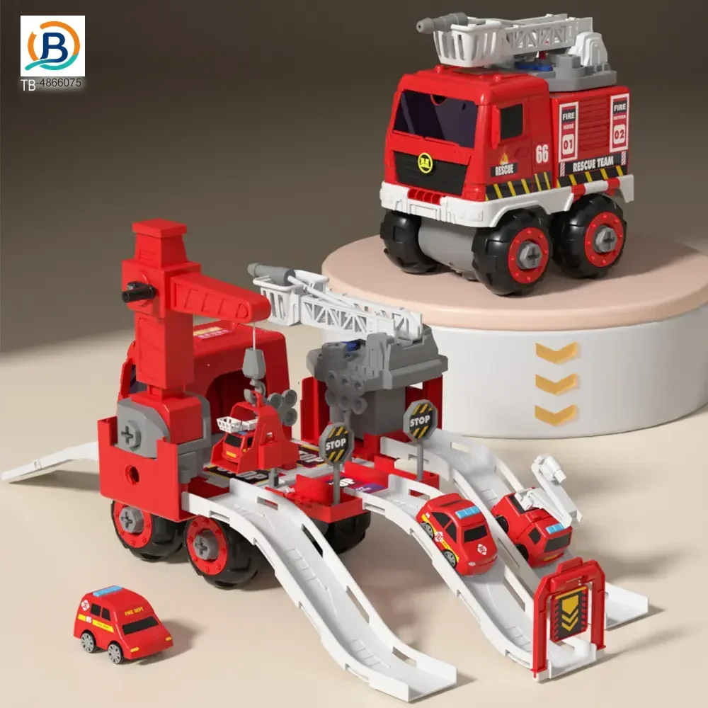 Fire Truck Toy Sets, With Deformable Track, Support OEM/ODM (TB-4866075) — product photograph 4