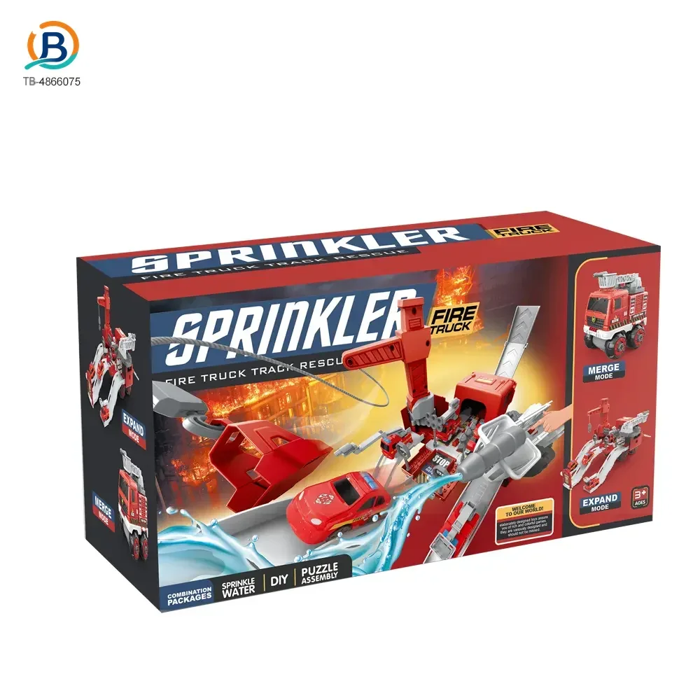 Fire Truck Toy Sets, With Deformable Track, Support OEM/ODM (TB-4866075) — product photograph 5
