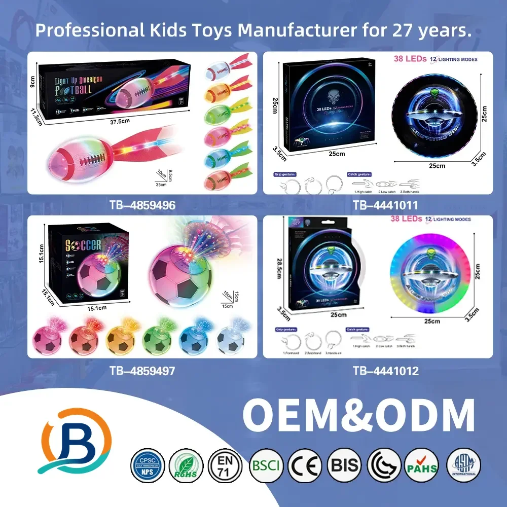 Light Up American Football Toys, with Rainbow Light Trails, Perfect for Night Games (TB-4859496) — product photograph 6
