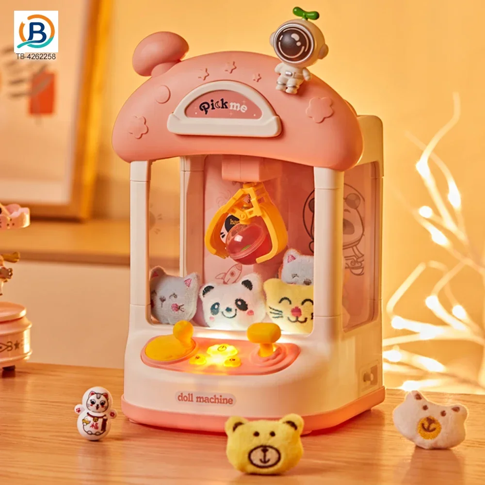 Astronaut-Themed Mini Claw Machine Toy with Plush Dolls, Sound & Light Effects, and Surprise Eggs (TB-4262258) — product photograph 2