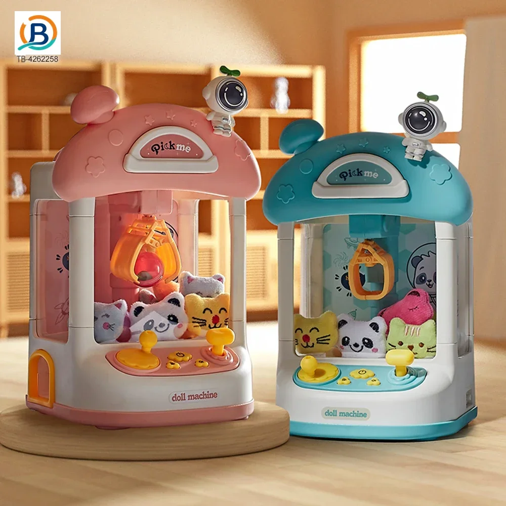Astronaut-Themed Mini Claw Machine Toy with Plush Dolls, Sound & Light Effects, and Surprise Eggs (TB-4262258) — product photograph 3