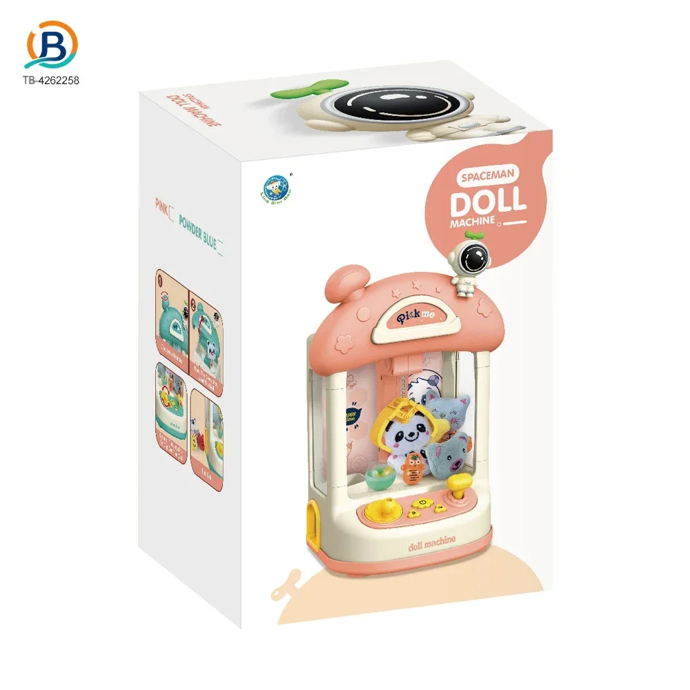 Astronaut-Themed Mini Claw Machine Toy with Plush Dolls, Sound & Light Effects, and Surprise Eggs (TB-4262258) — product photograph 5
