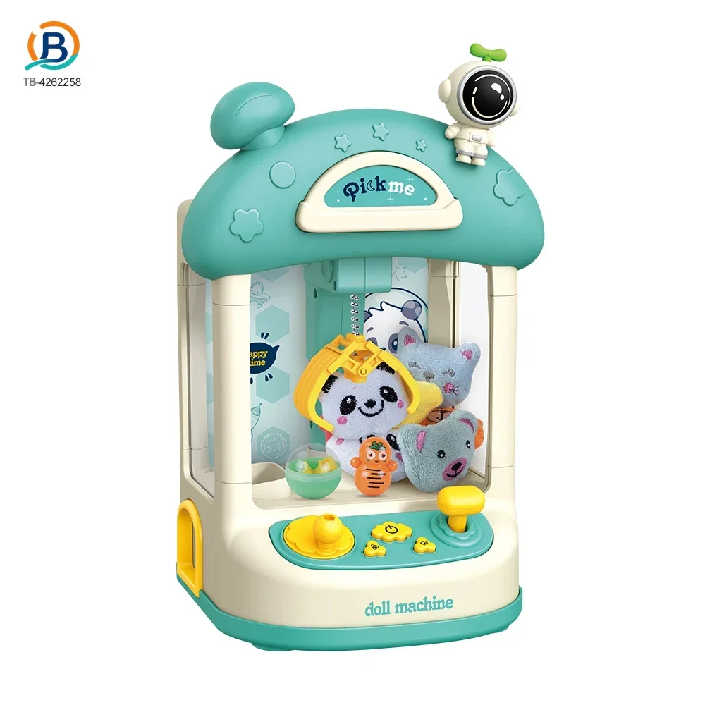 Astronaut-Themed Mini Claw Machine Toy with Plush Dolls, Sound & Light Effects, and Surprise Eggs (TB-4262258) — product photograph 6