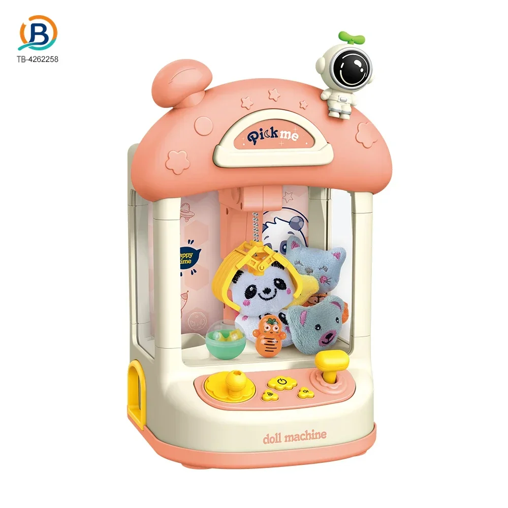 Astronaut-Themed Mini Claw Machine Toy with Plush Dolls, Sound & Light Effects, and Surprise Eggs (TB-4262258) — product photograph 7