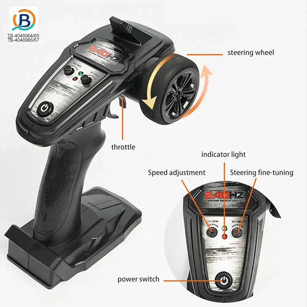 High-Speed RC Cars, 36km/h, 1:16 Simulation Car Body, Six Colors Available (TB-4048964) — product photograph 12