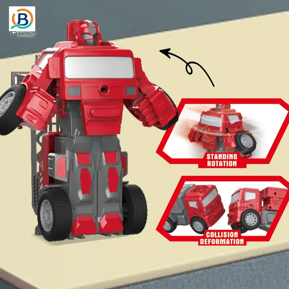 Transforming Construction Truck Toys, Bulk Friction Toy Car with Collision Auto-Transform (TB-4469627) — product photograph 4