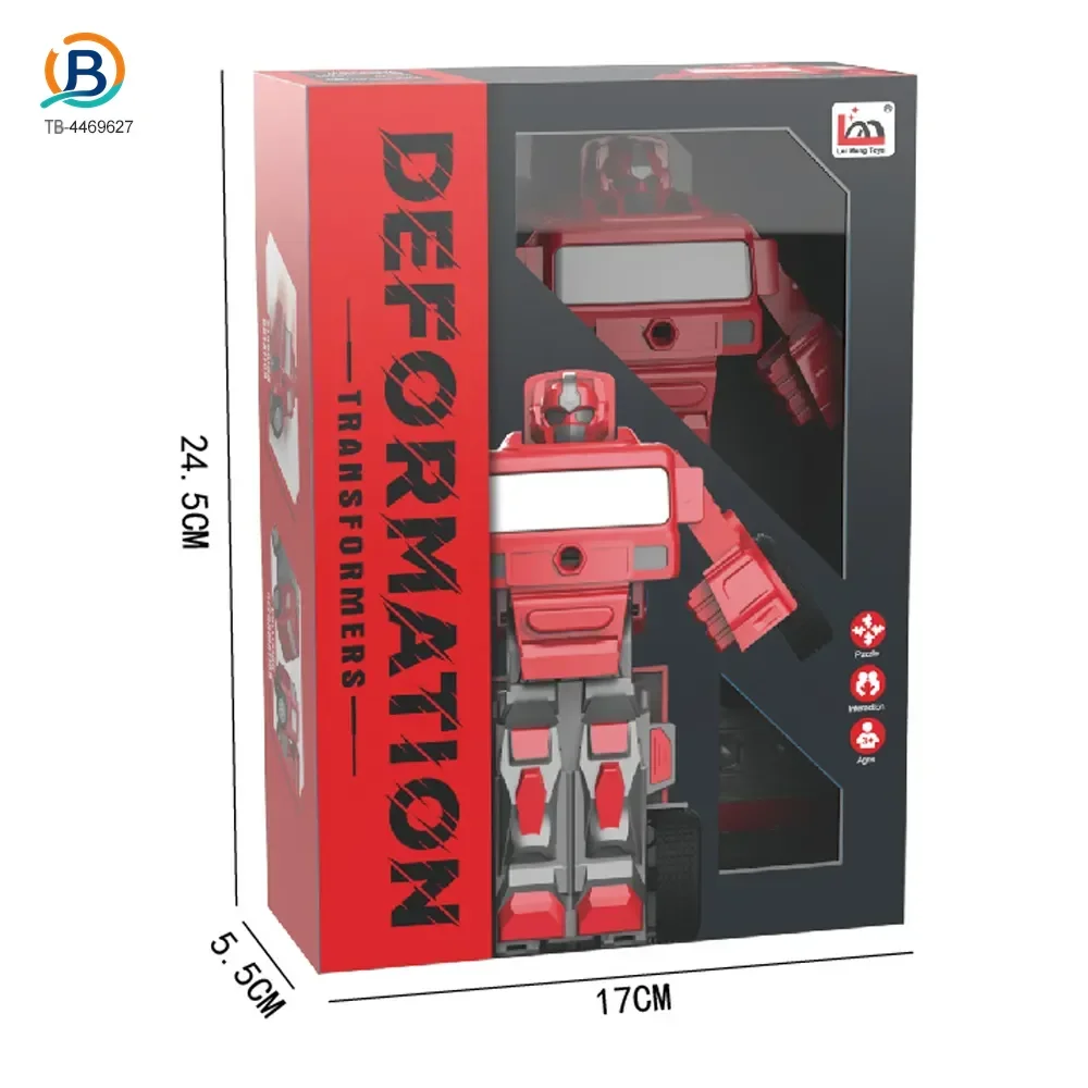 Transforming Construction Truck Toys, Bulk Friction Toy Car with Collision Auto-Transform (TB-4469627) — product photograph 5