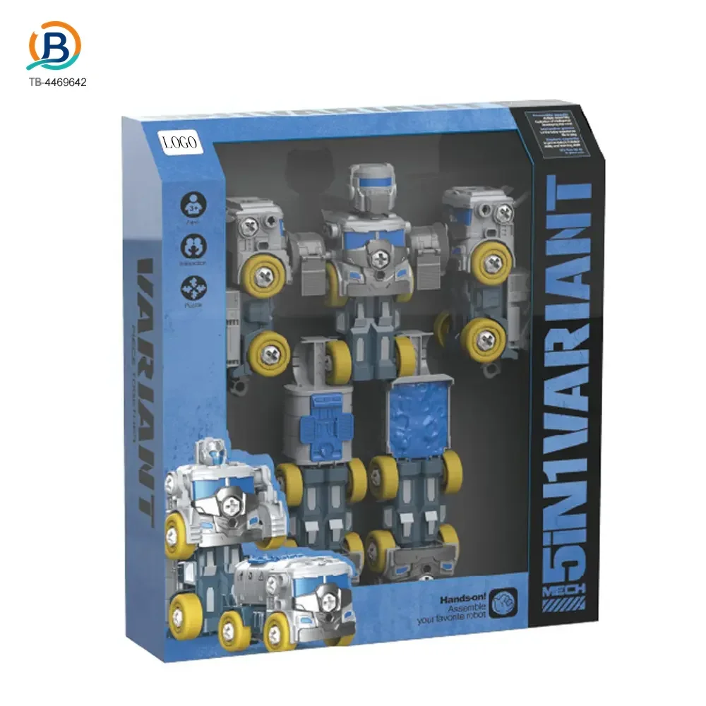 5-in-1 Transforming Construction Robot Toy Set for Kids (TB-4469642) — product photograph 5
