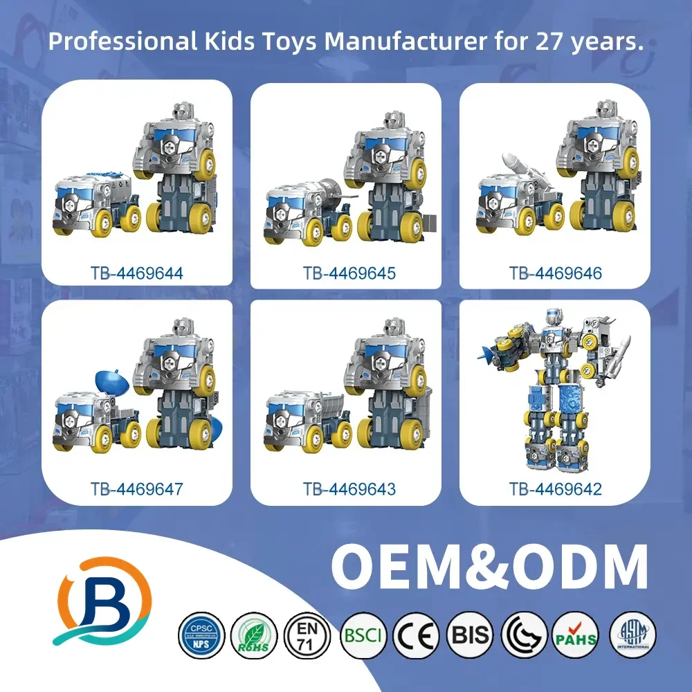 5-in-1 Transforming Construction Robot Toy Set for Kids (TB-4469642) — product photograph 6
