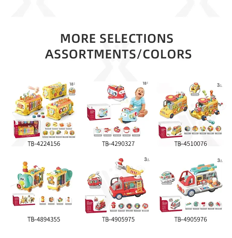 Interactive Firefighter Truck Toy with Rotating Ladder, Sound & Light Effects (TB-4905975) — illustrated product details, panel 8