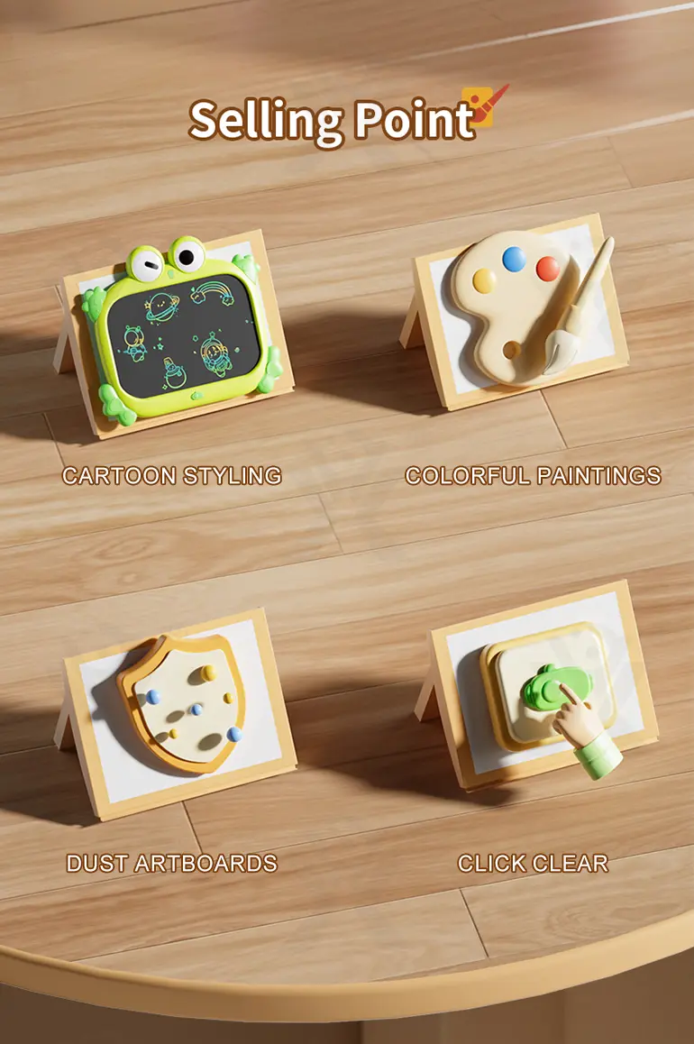 LCD Drawing Tablets for Kids (TB-4877383) — illustrated product details, panel 2