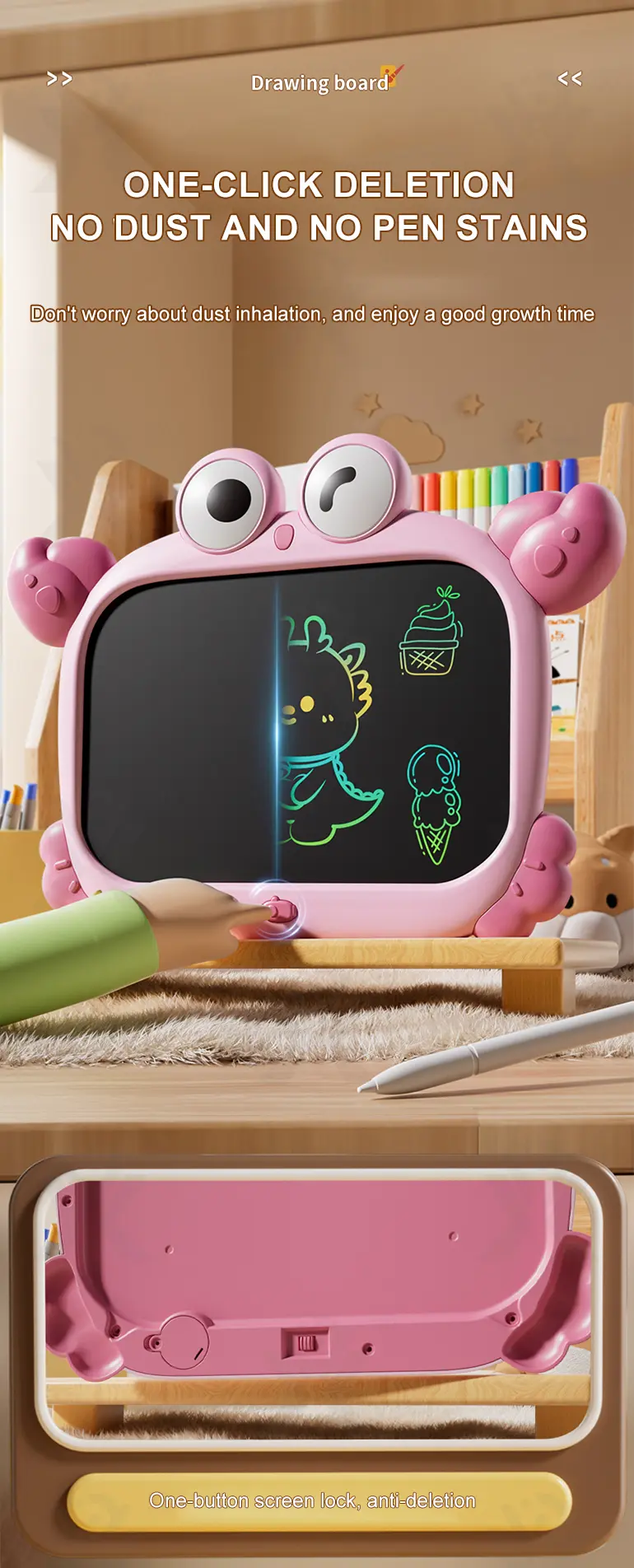 LCD Drawing Tablets for Kids (TB-4877383) — illustrated product details, panel 4
