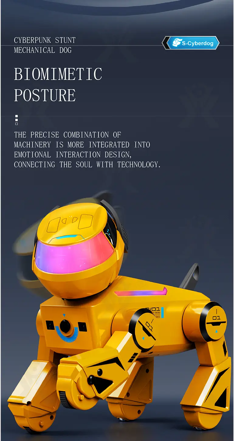 Smart Toy Robot Dogs with Remote Control, Dance & Light Show (TB-4892098) — illustrated product details, panel 5