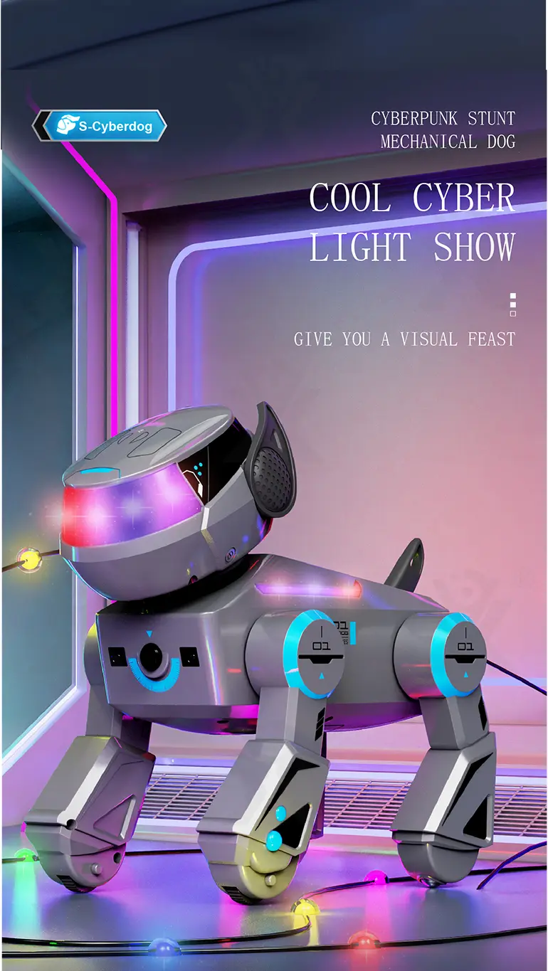 Smart Toy Robot Dogs with Remote Control, Dance & Light Show (TB-4892098) — illustrated product details, panel 7