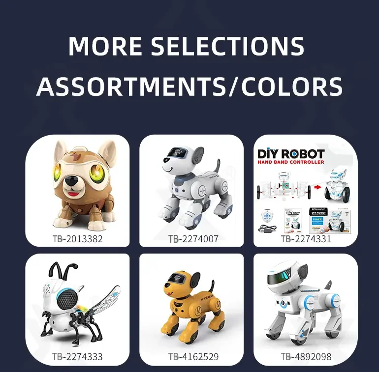 Smart Toy Robot Dogs with Remote Control, Dance & Light Show (TB-4892098) — illustrated product details, panel 14